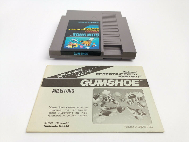 Nintendo Entertainment System Spiel " Gum Shoe " NES | Modul mit Anleitung | FRG