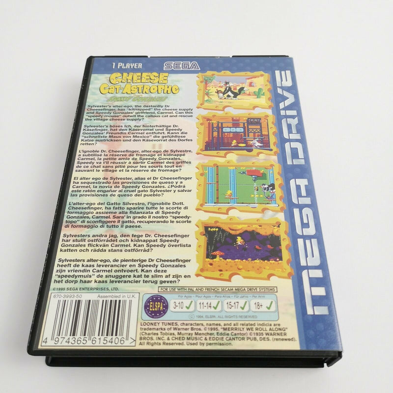 Sega Mega Drive Spiel " Cheese Cat-Astrophe Speedy Gonzales " MD | OVP | PAL