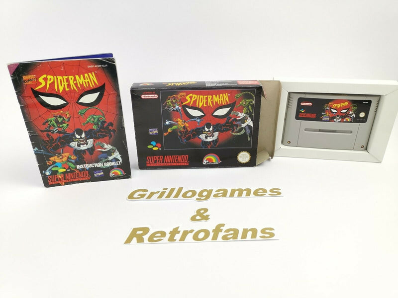 Super Nintendo Spiel " Spider-Man " Snes | Ovp | Pal |CIB | Marvel Comics