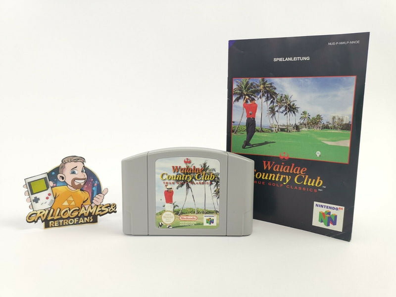 Nintendo 64 Game " Waialae Country Club True Golf Classics + Instructions " N64