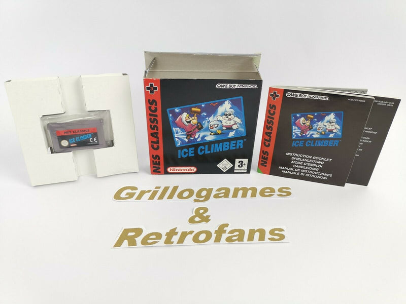 Nintendo Gameboy Advance game "Ice Climber" GBA | Original packaging | Nes Classics