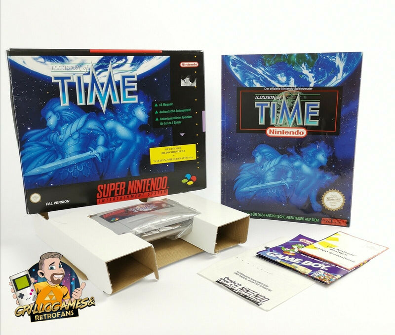 Super Nintendo game "Illusion of Time" SNES Big Box | Original packaging | German PAL version
