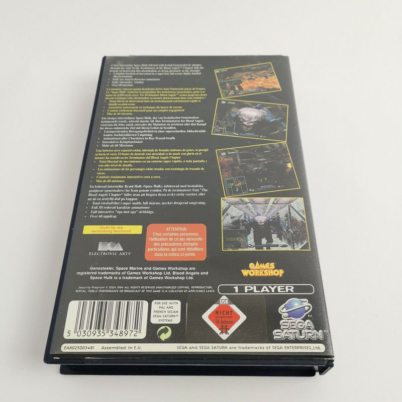Sega Saturn Spiel " Space Hulk Vengeance of the Blood Angels " USK18 | OVP