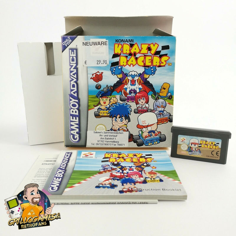 Nintendo Gameboy Advance game "Krazy Racers" Game Boy GBA | Original packaging | PAL EUR