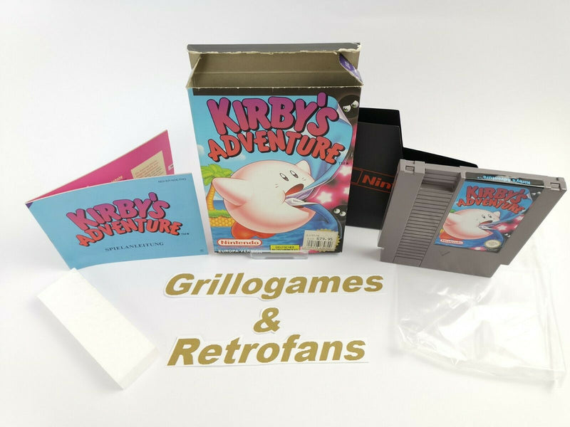 Nintendo Entertainment System game "Kirby's Adventure" | NES | Original packaging | Pal B
