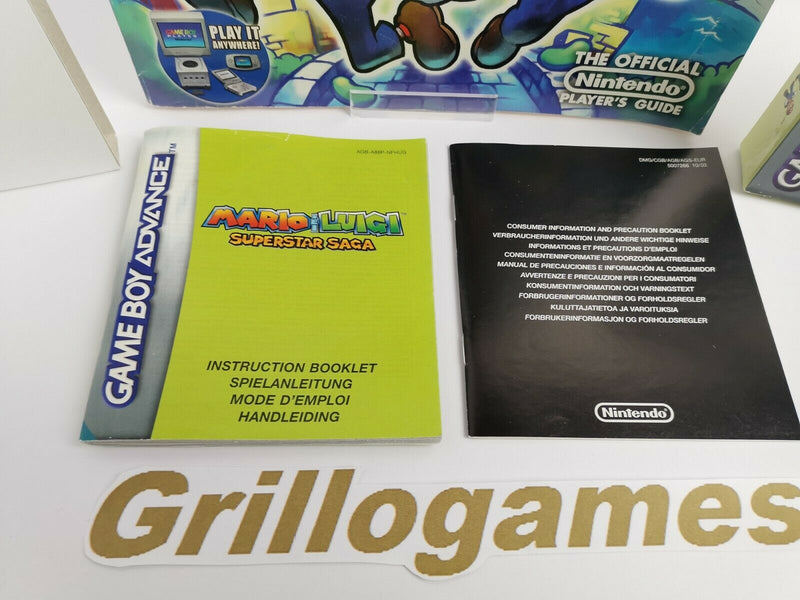Nintendo Gameboy Advance "Mario &amp; Luigi Superstar Saga + The Official Guide"
