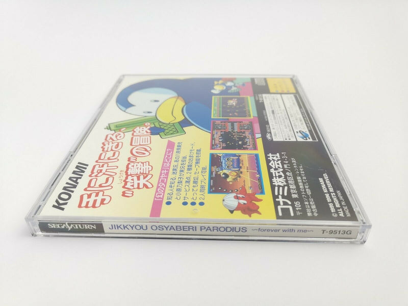 Sega Saturn Game " Jikkyou Osyaberi Parodius forever with me " NTSC-J | Original packaging