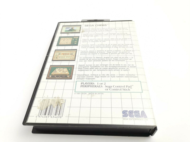 Sega Master System Spiel " Sega Chess " Ovp | Pal | MS