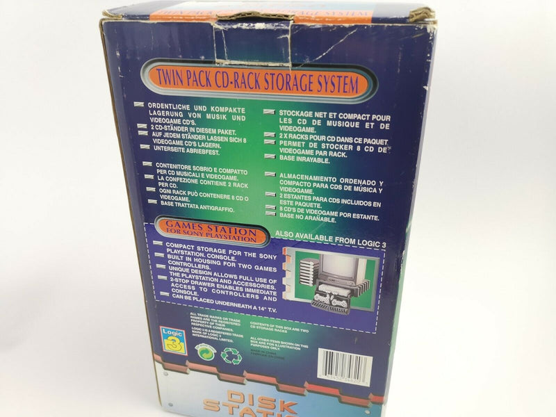 Sony Playstation 1 Zubehör " Disk Station Twin Pack " Ps1 PsX | OVP | Logic 3