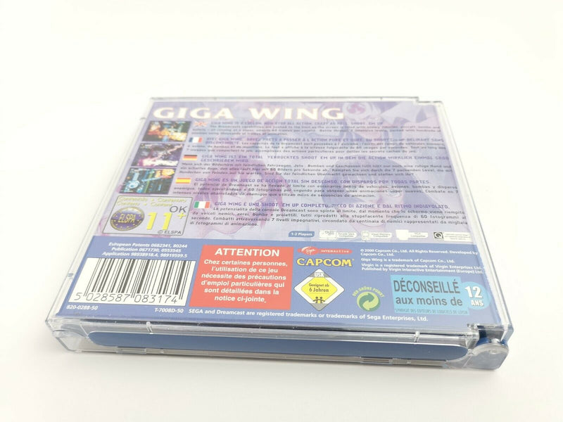 Sega Dreamcast game "GigaWing" original box | Pal | DC