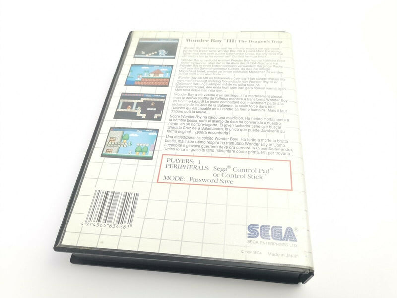 Sega Master System game "Wonder Boy III 3 The Dragon's Trap" | Pal | Original packaging | MS