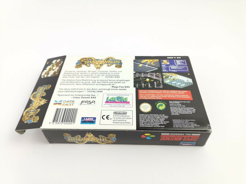 Super Nintendo game "Shadowrun" | Snes | Original packaging | Pal | CIB