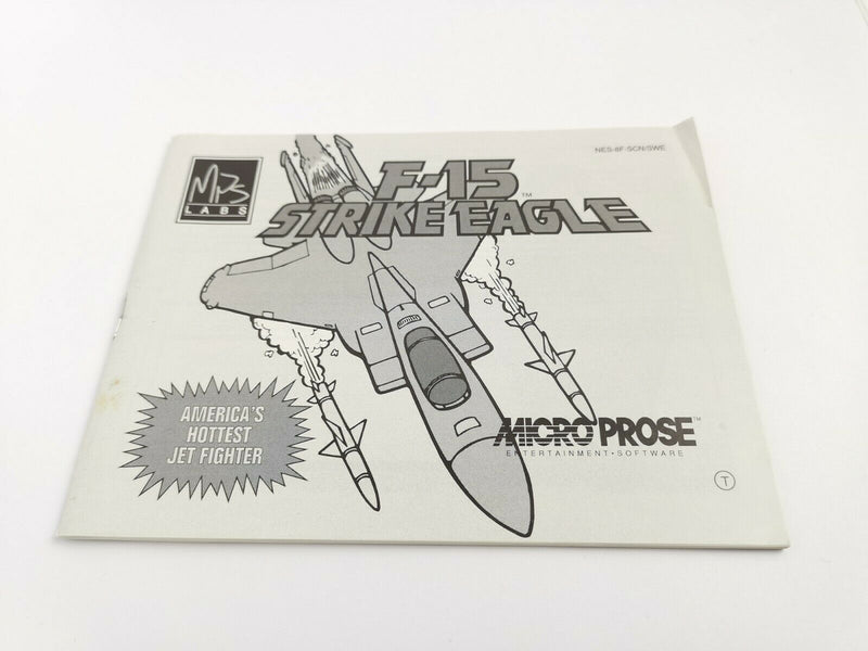 Nintendo Entertainment System Spiel " F-15 Strike Eagle " | NES | Ovp | Pal B