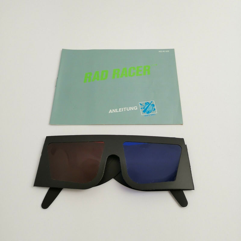 Nintendo Entertainment System Spiel " Rad Racer + 3D Brille | NES OVP PAL-B NOE