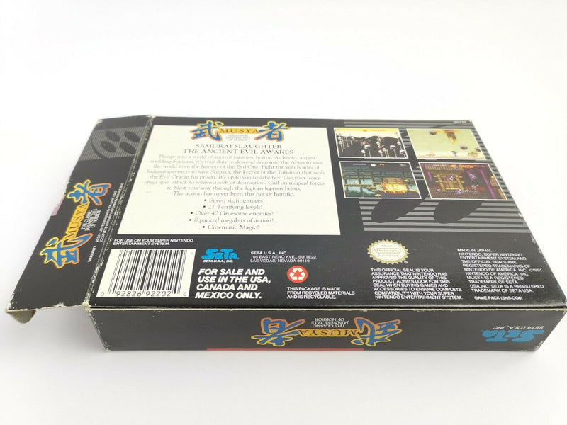 Super Nintendo " Musya The classic japanese Tale of Horror " Snes | Ovp | NTSC