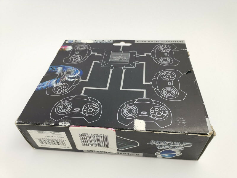 Sega Saturn Accessories Controller Adapter Multitap "6-Player Adapter" Pal | Ovp