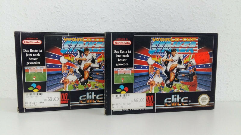 Super Nintendo Spiel " World Cup Striker " / Snes / NEU / Unbenutzt