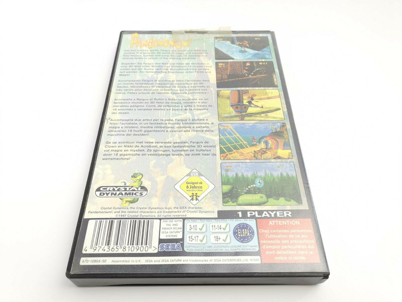 Sega Saturn Spiel " Pandemonium " Pal | Ovp | Ss SegaSaturn