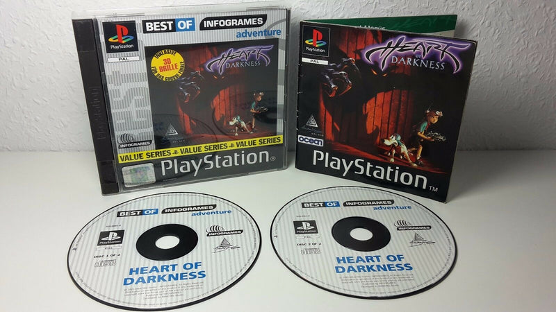 Sony Playstation 1 game "Heart of Darkness"