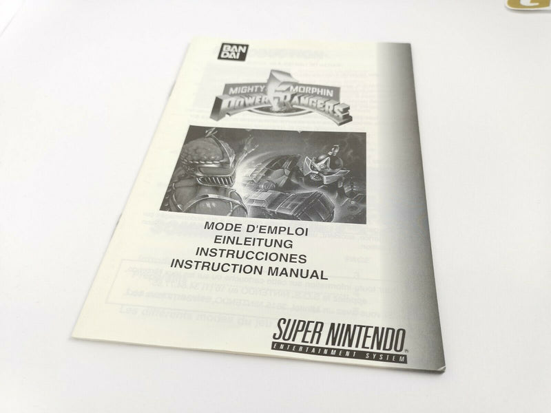 Super Nintendo " Mighty Morphin Power Rangers The Fighting  Edition " Snes | Ovp