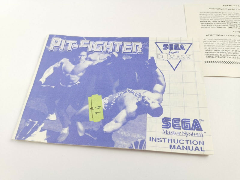 Sega master System Spiel " Pit-Fighter " Ovp | Pal