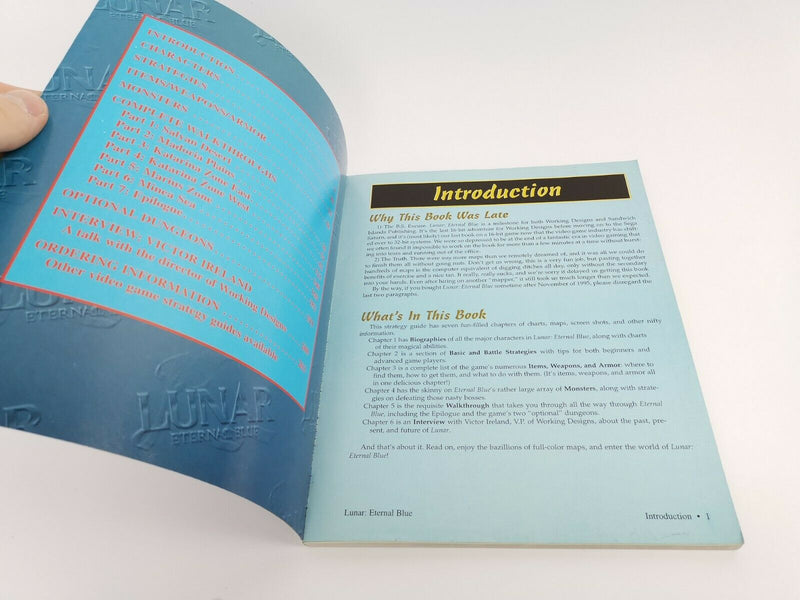 Sega CD Role Playing Game " Lunar  Eternal Blue The Official Strategy Guide "