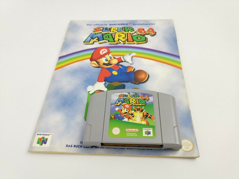 Nintendo 64 Spiel " Super Mario 64 + Spieleberater " N64 | Modul | Pal Version