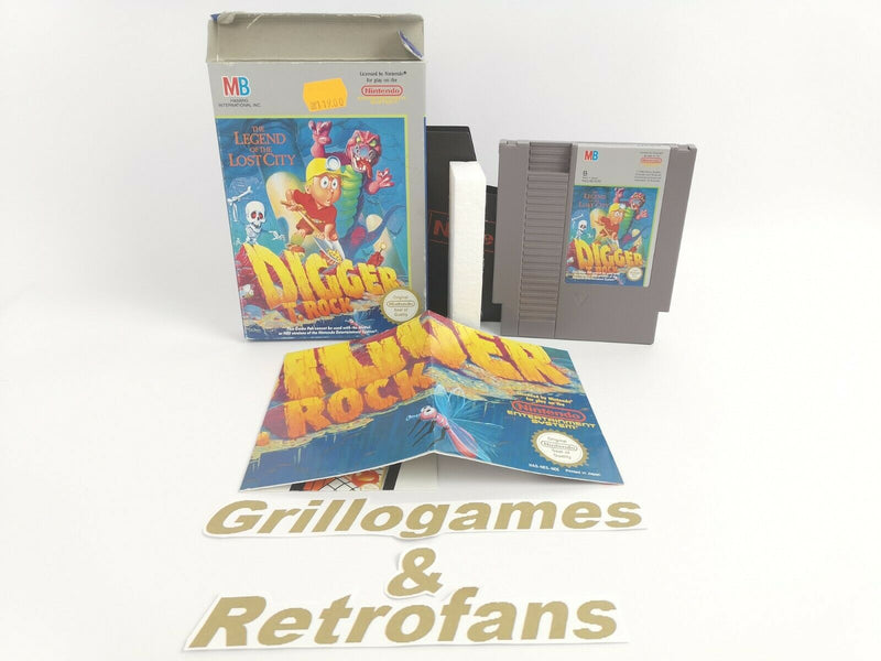 Nintendo Entertainment System " Digger T. Rock " | Nes | Ovp | * mit Poster