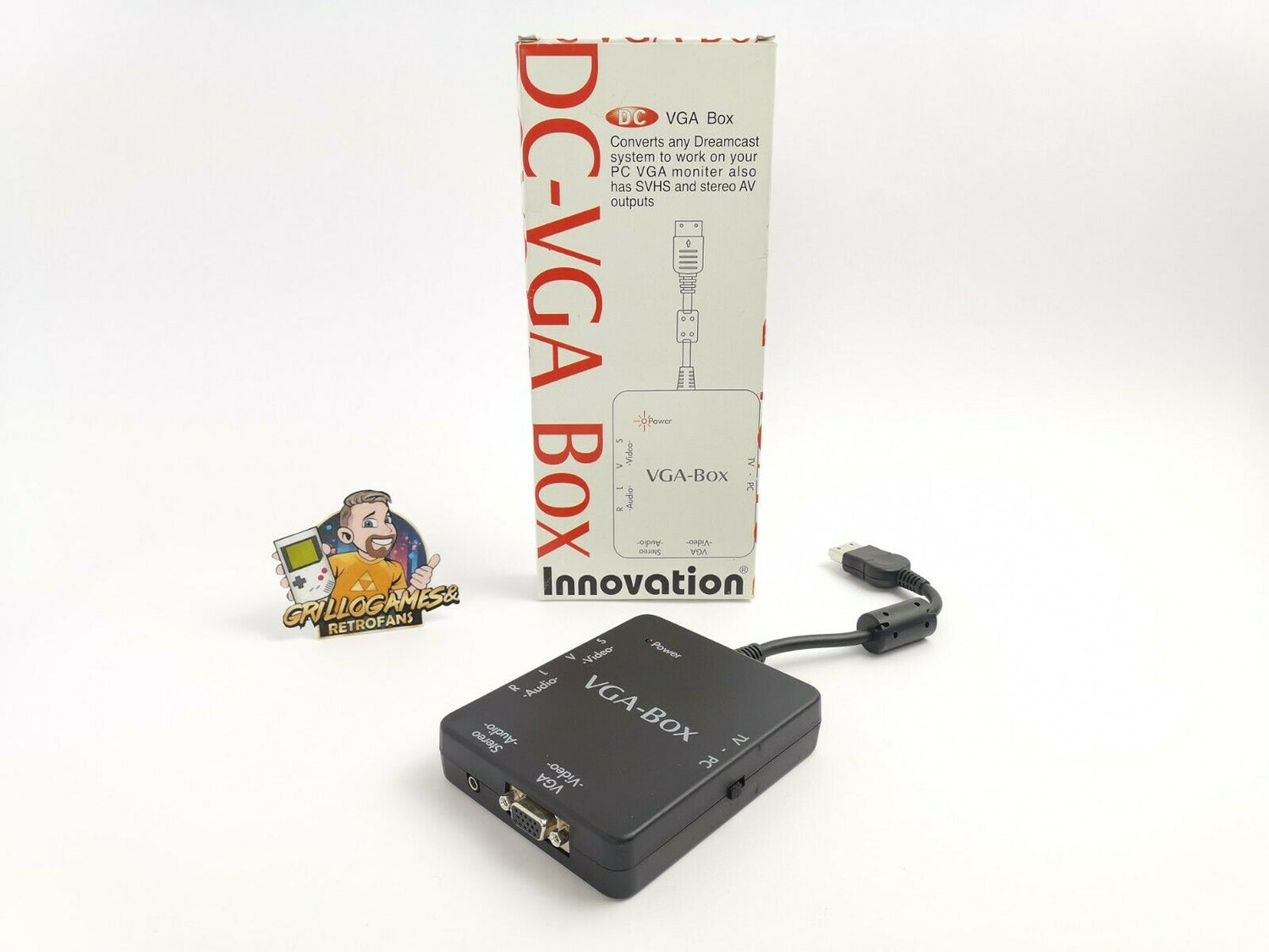 Sega Dreamcast DC-VGA Box | Accessories | Converter | Original packaging | Pal | DC