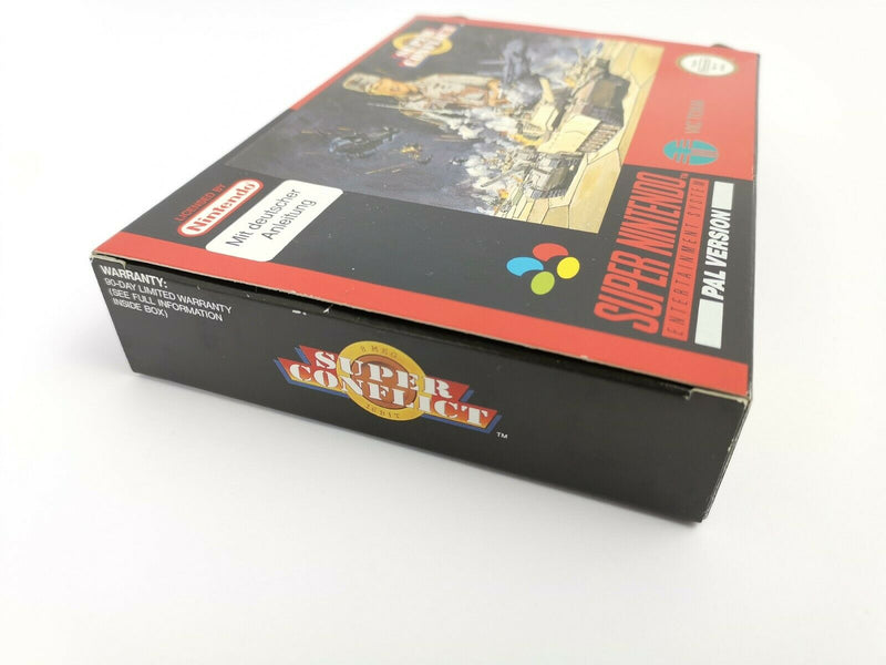 Super Nintendo Game "Super Conflict" Snes | Original packaging | Pal |CIB
