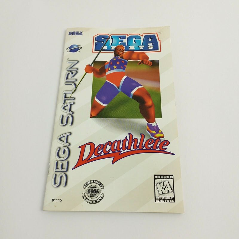 Sega Saturn game " Decathlete Sega Sports " SegaSaturn | Original packaging | NTSC-U/C USA