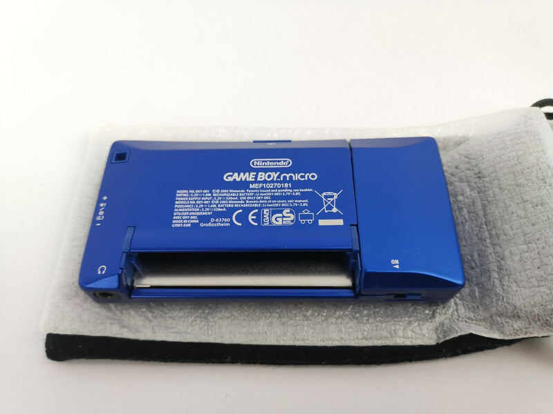 Nintendo Gameboy Micro Blue Blue | Game Boy Micro | Original packaging | PAL handheld
