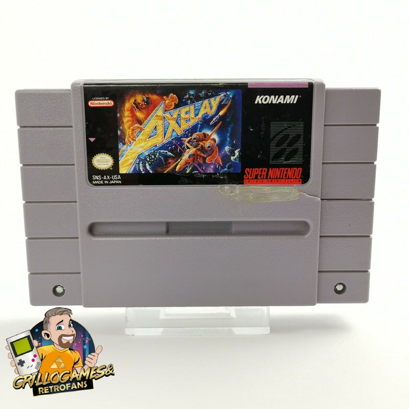 Super Nintendo game "Axelay" SNES | NTSC-U/C USA | Module cartridge