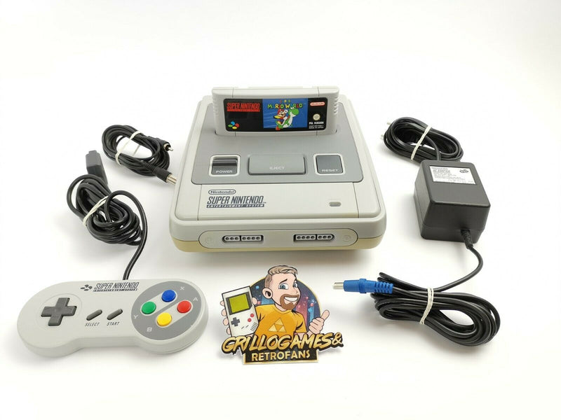 Super Nintendo SNES console, 1 controller, Super Mario World &amp; connection cable