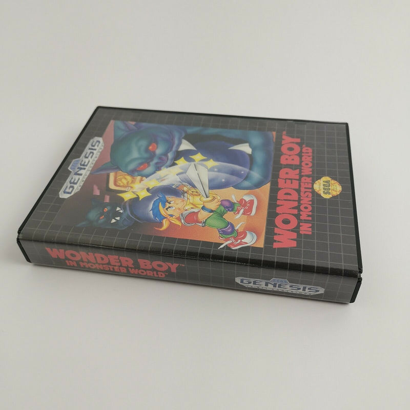 Sega Genesis game "Wonder Boy in Monster World" MD Mega Drive | NTSC USA original packaging