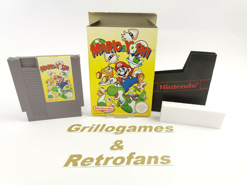 Nintendo Entertainment System game "Mario &amp; Yoshi" | NES | Original packaging | Pal