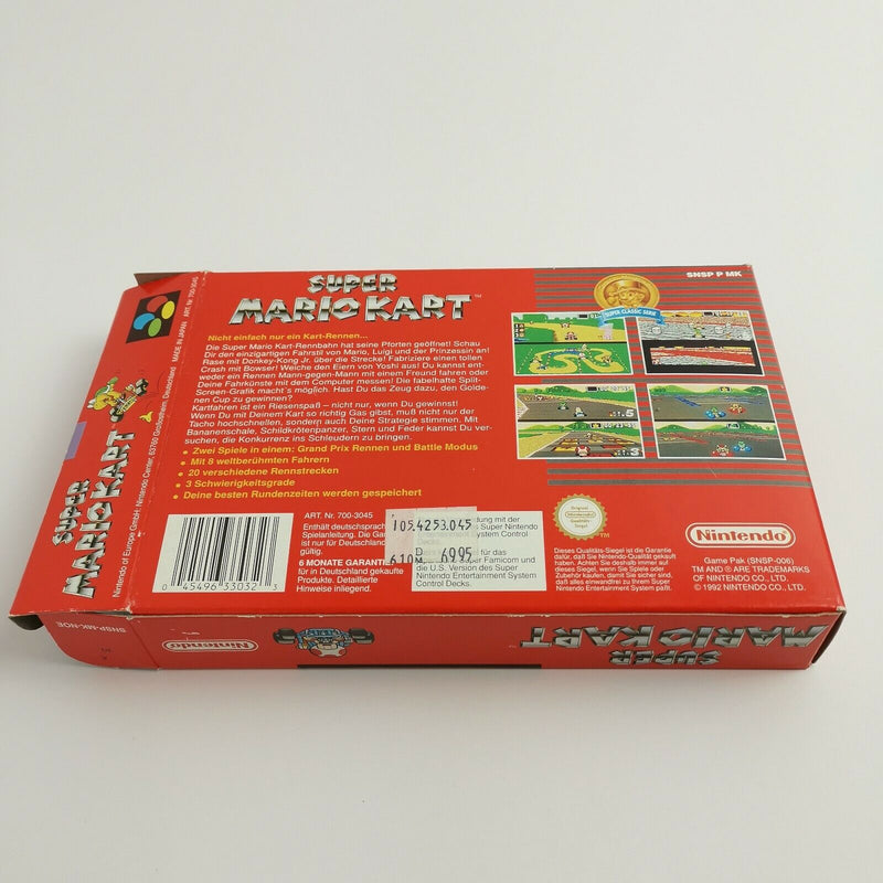 Super Nintendo game "Super Mario Kart" SNES | OVP Super Classic Series | PAL