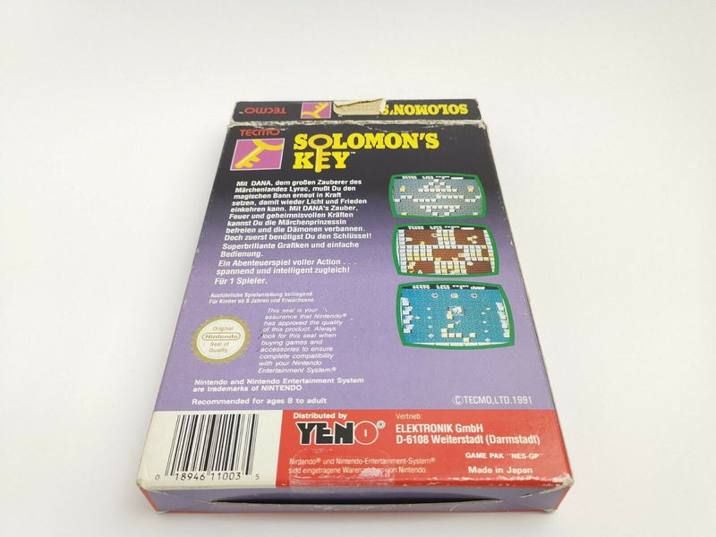 Nintendo Entertainment System Spiel " Solomons Key " NES | Ovp | Pal-B NOE