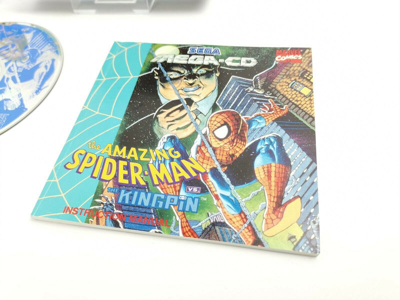 Sega Mega CD Spiel " The Amazing Spider-Man vs.The Kingpin " Pal | Ovp Spiderman