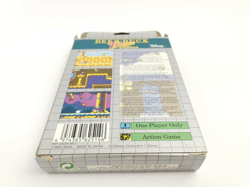 Sega Game Gear game "Deep Duck Trouble starring Donald Duck" GameGear | Original packaging