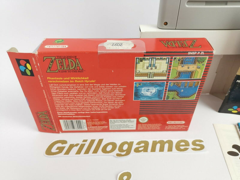 Super Nintendo | " The Legend of Zelda a link to the Past  " | Snes | Ovp | Pal*