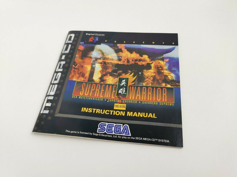 Sega Mega CD game "Supreme Warrior" MegaCD | MC | Original packaging | Pal
