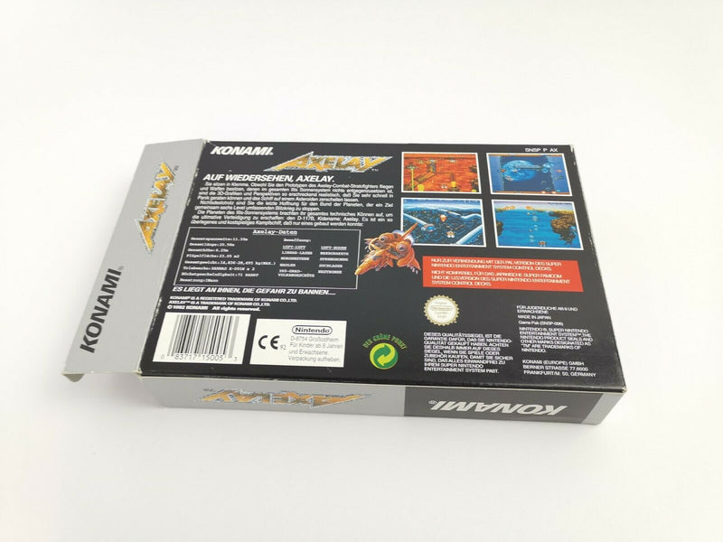 Super Nintendo Spiel " Axelay " | Snes | Ovp | Pal | CIB