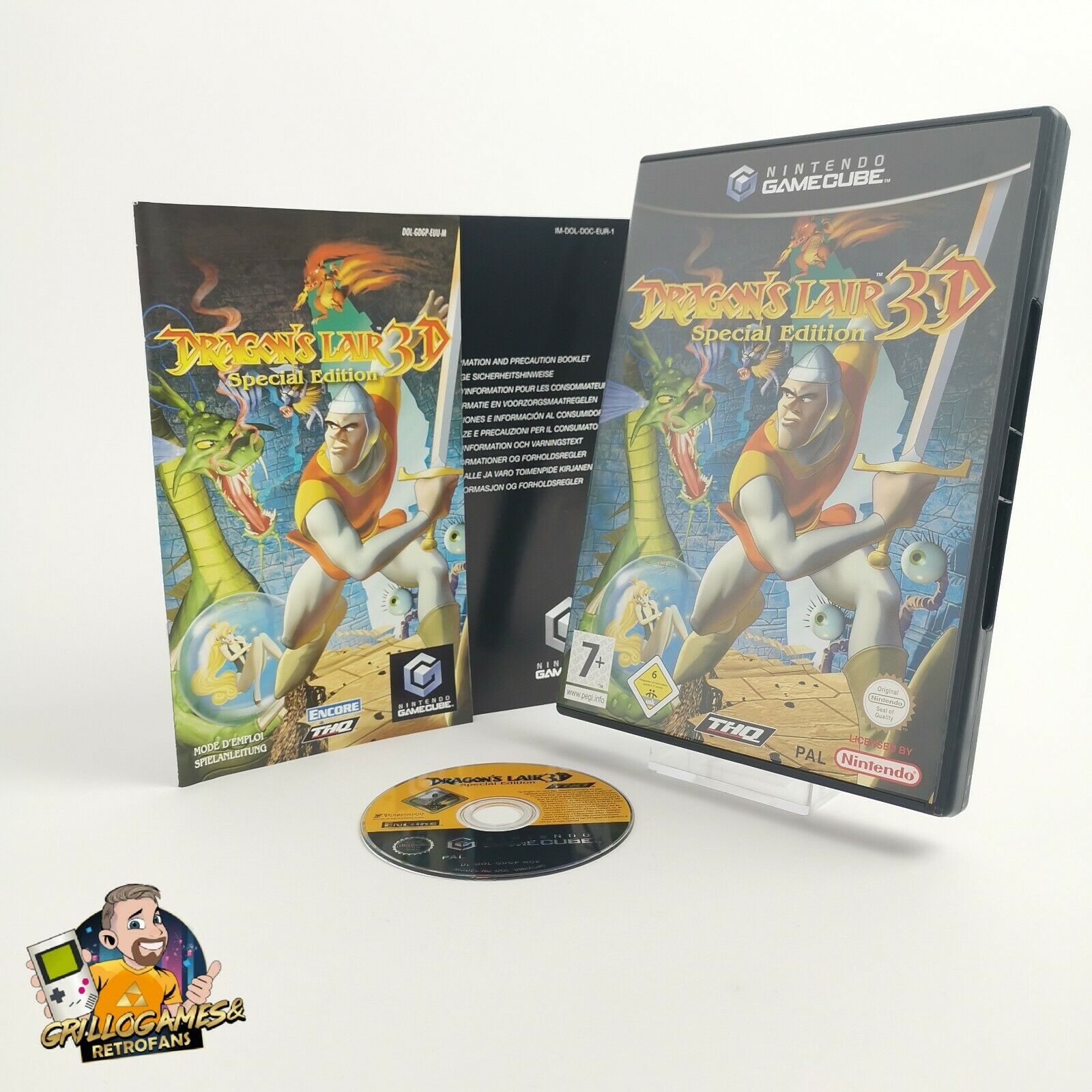 Nintendo Gamecube Spiel " Dragons Lair 3D Special Edition " Game Cube | OVP  PAL