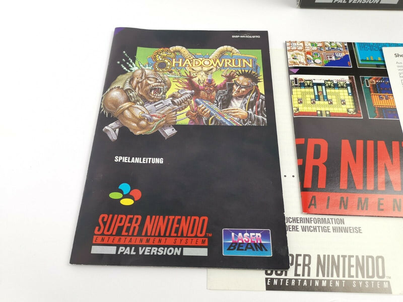 Super Nintendo game "Shadowrun" | Snes | Original packaging | Pal | CIB