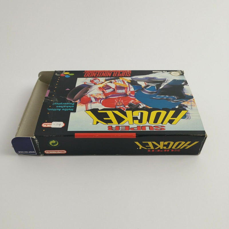 Super Nintendo game "Super Hockey" SNES Icehockey | Original packaging | PAL version NOE