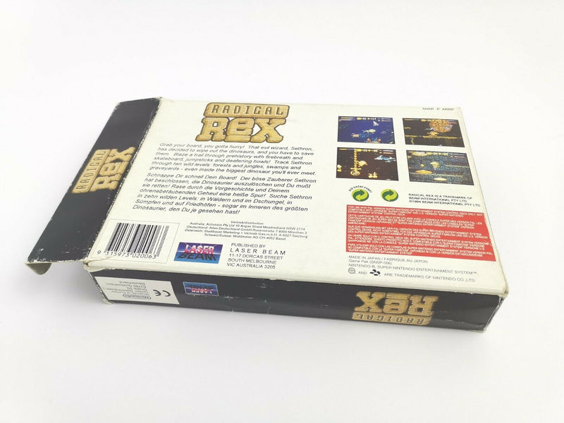 Super Nintendo Game "Radical Rex" Snes | Original packaging | Pal | Cib