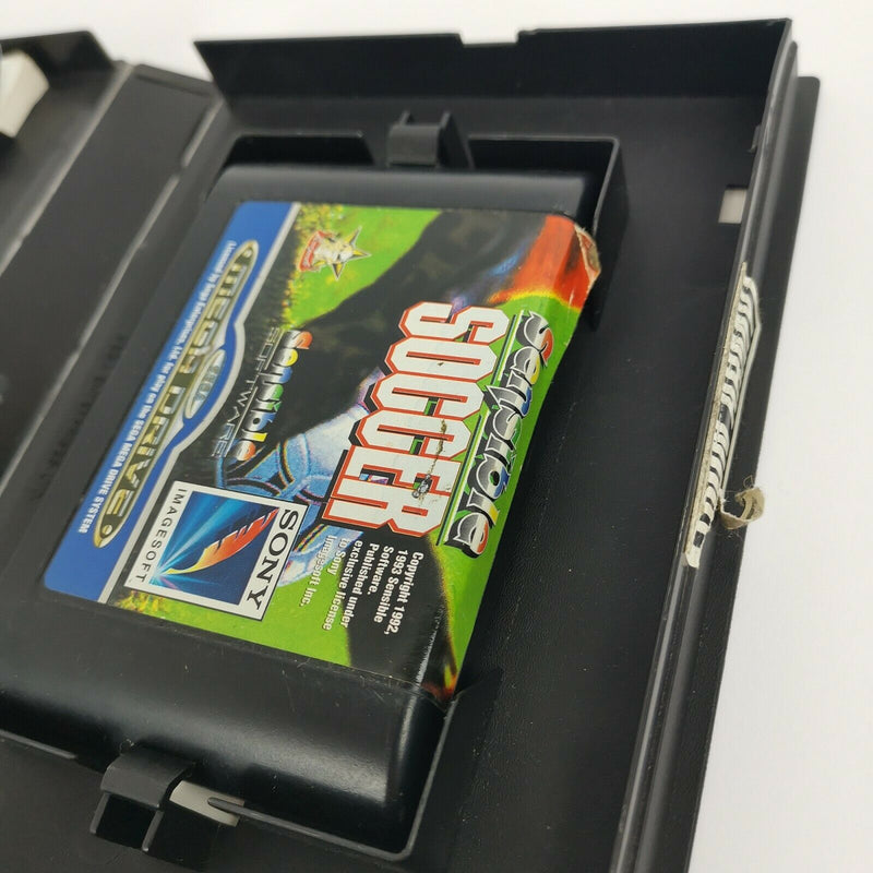 Sega Mega Drive game "Sensible Soccer" MD MegaDrive | Original packaging | PAL football