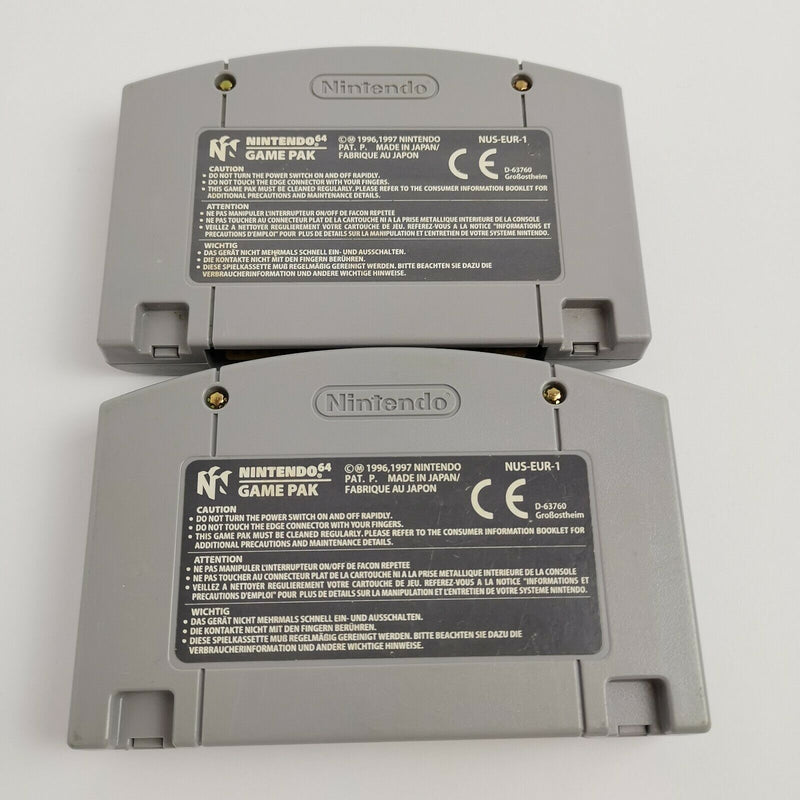 Nintendo 64 Spiele " World Cup 98 & Superstar Soccer " N64 | Module Cartridge