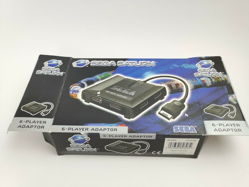 Sega Saturn Zubehör Controller Adapter Multitap " 6-Player Adaptor " Pal | Ovp *